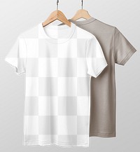 Unisex t-shirt png mockup, casual fashion in transparent design