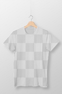 T-shirt png mockup, simple apparel transparent design