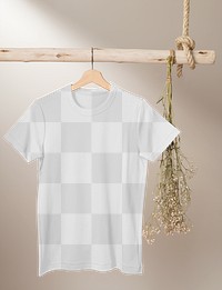 T-shirt png mockup, simple apparel transparent design