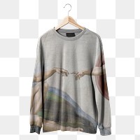 Aesthetic sweater png, winter fashion on transparent background