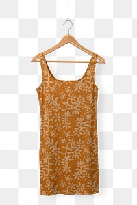 Floral sleeveless png dress, women’s summer apparel