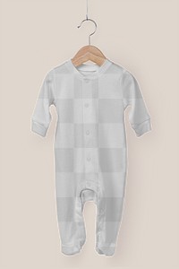 Toddler pajamas png mockup, kids apparel in transparent design