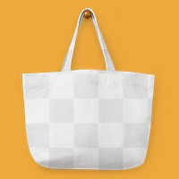 Tote bag mockup png transparent, environmental friendly product