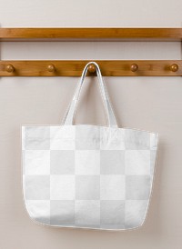 Tote bag mockup png transparent, environmental friendly product