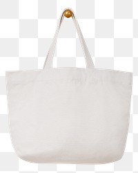 Shopping tote bag png transparent, reusable and realistic design