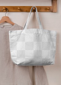 Tote bag mockup png transparent, environmental friendly product