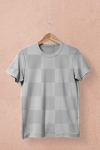 T-shirt png mockup, simple apparel in realistic transparent design