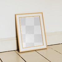 Picture frame png mockup, transparent design 