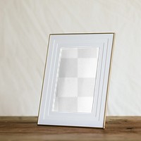 Picture frame png mockup, transparent design 