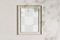 Picture frame png mockup, transparent design 