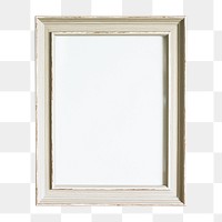 White wooden frame png, design space