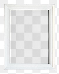 Picture frame png mockup, transparent design 