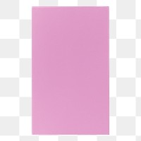 Pink rectangle png, geometric shape sticker, isolated object design