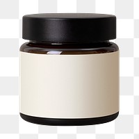 Cream jar png, beauty product packaging, isolated object design