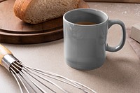 Coffee mug png mockup, aesthetic utensil