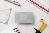 Business card mockup png transparent, realistic design