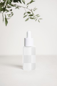 Serum dropper png bottle mockup product packaging for beauty and skincare