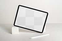 Tablet screen mockup png transparent, digital device design