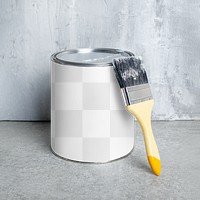 Paint bucket mockup png transparent, home DIY