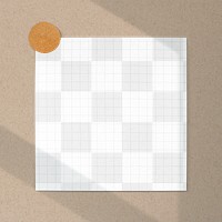 Stationery png mockup, sticky note, transparent design