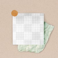 Stationery png mockup, sticky note, transparent design