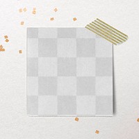 Sticky note png mockup, transparent design