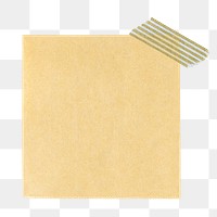 Note paper png journal sticker, transparent background