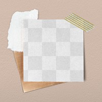 Sticky note png mockup, transparent design