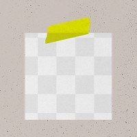 Stationery png mockup, sticky note, transparent design