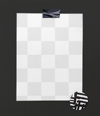 Note paper png mockup, transparent design