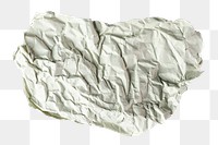 Crumpled paper png sticker, transparent background