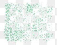 Bubble wrap texture png sticker, transparent background