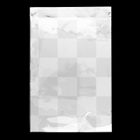 Mailing bag png mockup transparent, plastic insert design