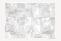 Scrunched paper png mockup, stationery, transparent background