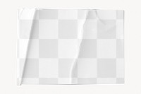 Glued paper png mockup transparent texture 