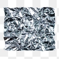 Foil texture png, silver sticker, isolated object, transparent background
