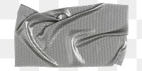 Silver duct tape png, gray background