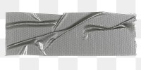 Silver tape png sticker, transparent background