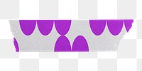 Neon purple tape png, journal sticker, collage element