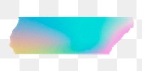 Gradient washi tape png, journal sticker, collage element design