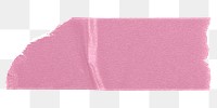 Wrinkled pink tape png, journal sticker, collage element