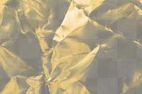 Gold foil png, wrinkled texture, transparent background