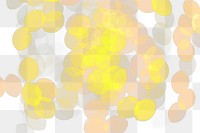 Gold glitter png bokeh confetti overlay on transparent background