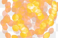 Gold glitter png bokeh confetti overlay on transparent background