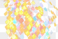 Colorful glitter png bokeh confetti overlay on transparent background