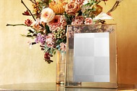 Picture frame png mockup transparent, living room decoration