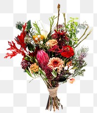 Flower bouquet png, collage element, isolated object