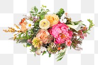 PNG colorful flower arrangement sticker