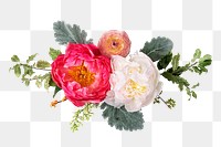 Beautiful flower arrangement png sticker