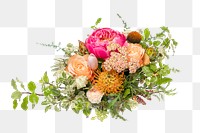 PNG colorful flower arrangement sticker